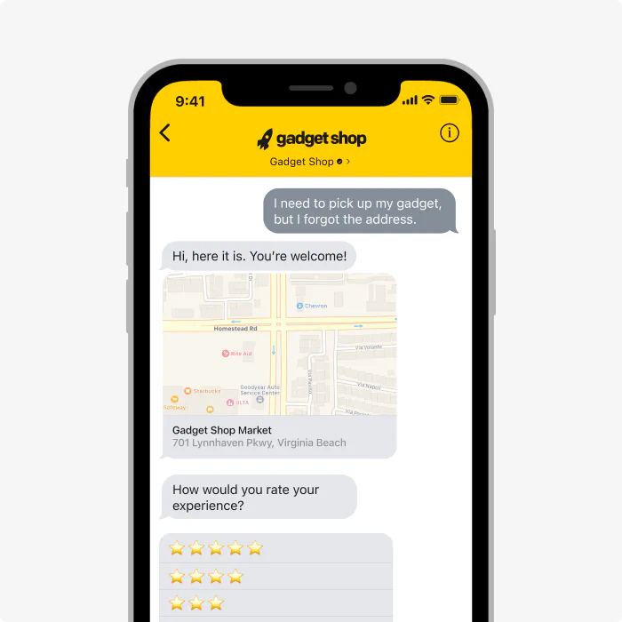 LiveChat® feature - opening other iOS apps