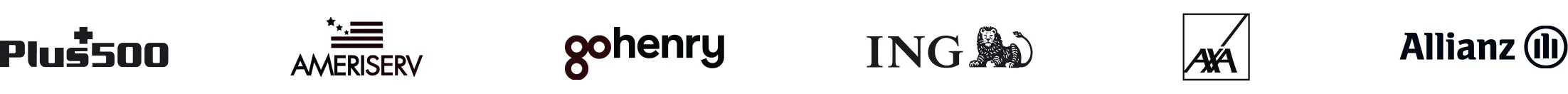 Logos of LiveChat® customers from finance industry